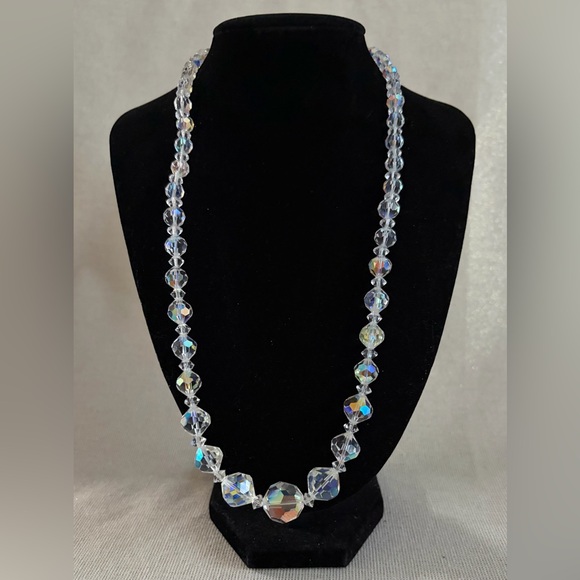 Jewelry - Crystal Aurora Borealis Bead Necklace - Classic Women's Jewelry
